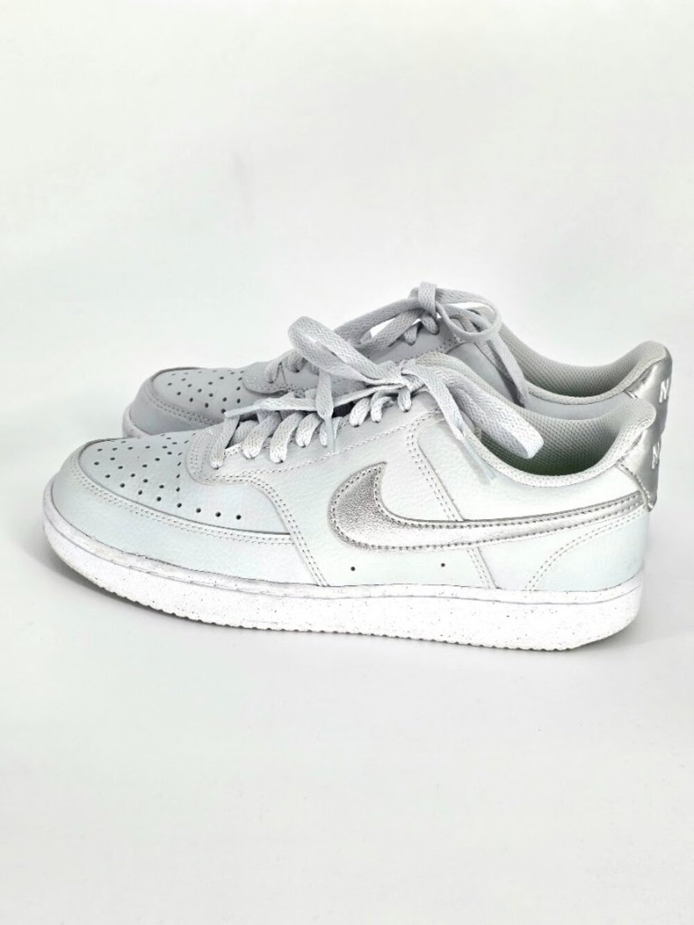 Nike Court Vision Low Next Nature - Pure Platinum/Silver - Womenโs 8